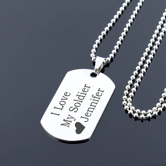 Gift for Soldier Custom Dog Tag 