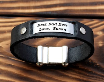 Best dad gift, best dad bracelet, personalized husband gift, Personalized cuff Bracelet, best friend bracelet, gift for husband, daddys gift