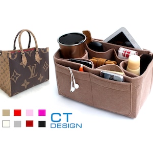 Onthego MM organizer, organizer for lv bags, bag purse insert, handbag organizer, handbag insert, tote bag organizer, purse organizers