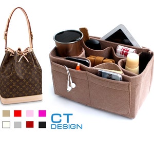 LV organizer, organizer for noé bag, bag purse insert, handbag organizer, tote bag insert, bag storage, felt bag insert, bag liner