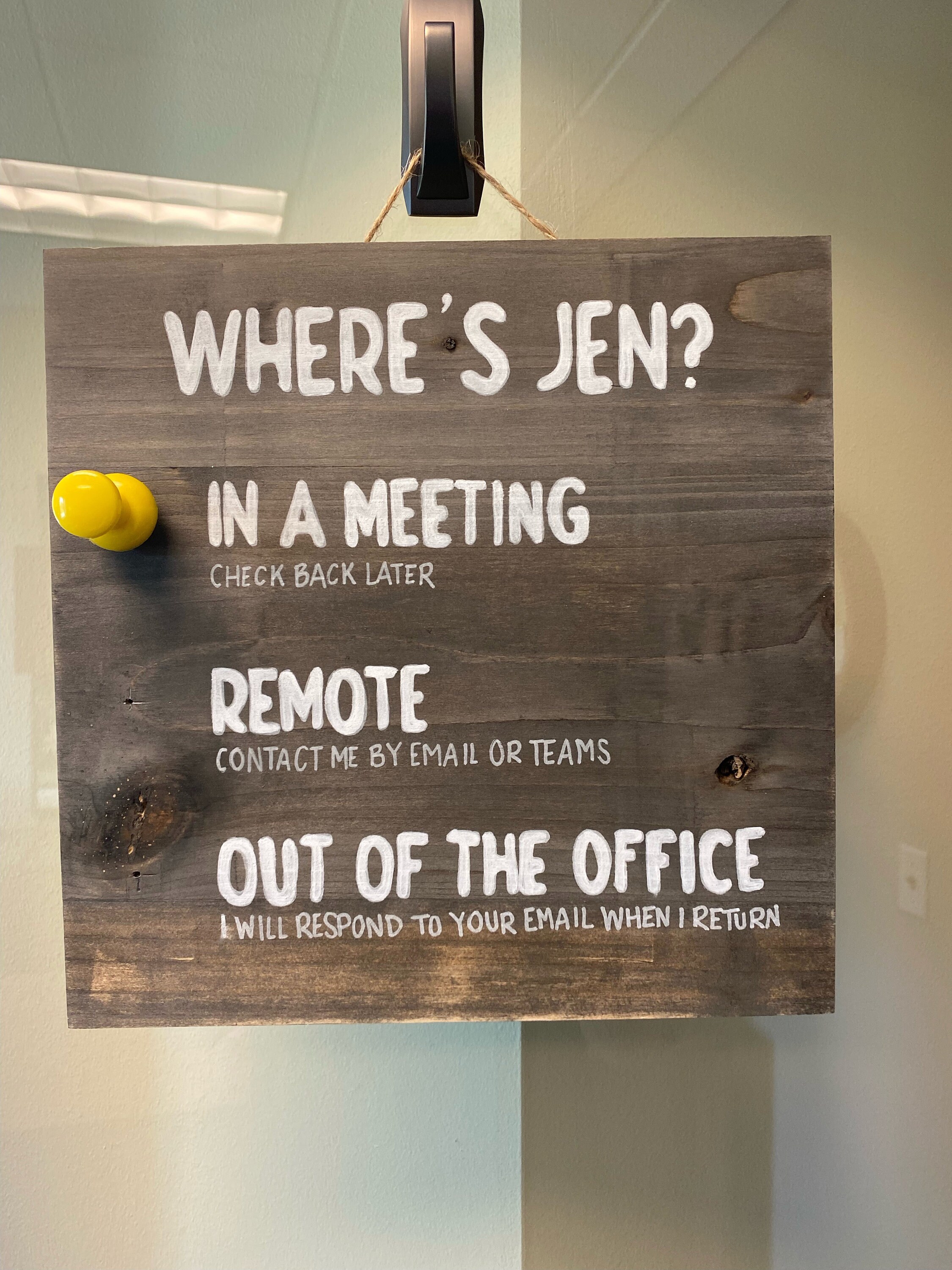 Office Where Am I Sign