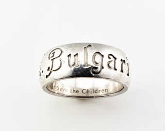 vintage bvlgari ring sterling silver