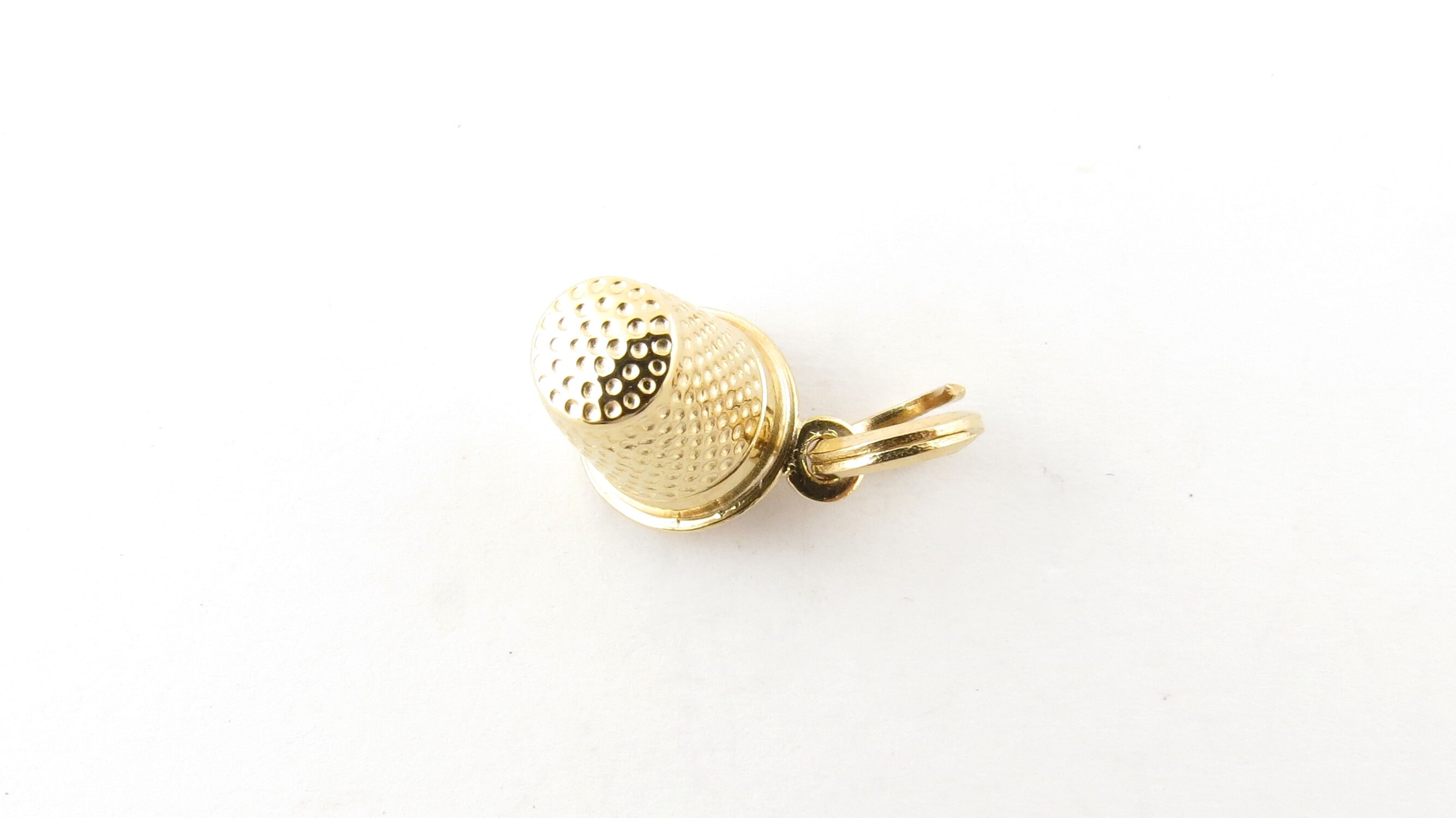 Vintage 18 Karat Yellow Gold Thimble Charm #4248 | eBay