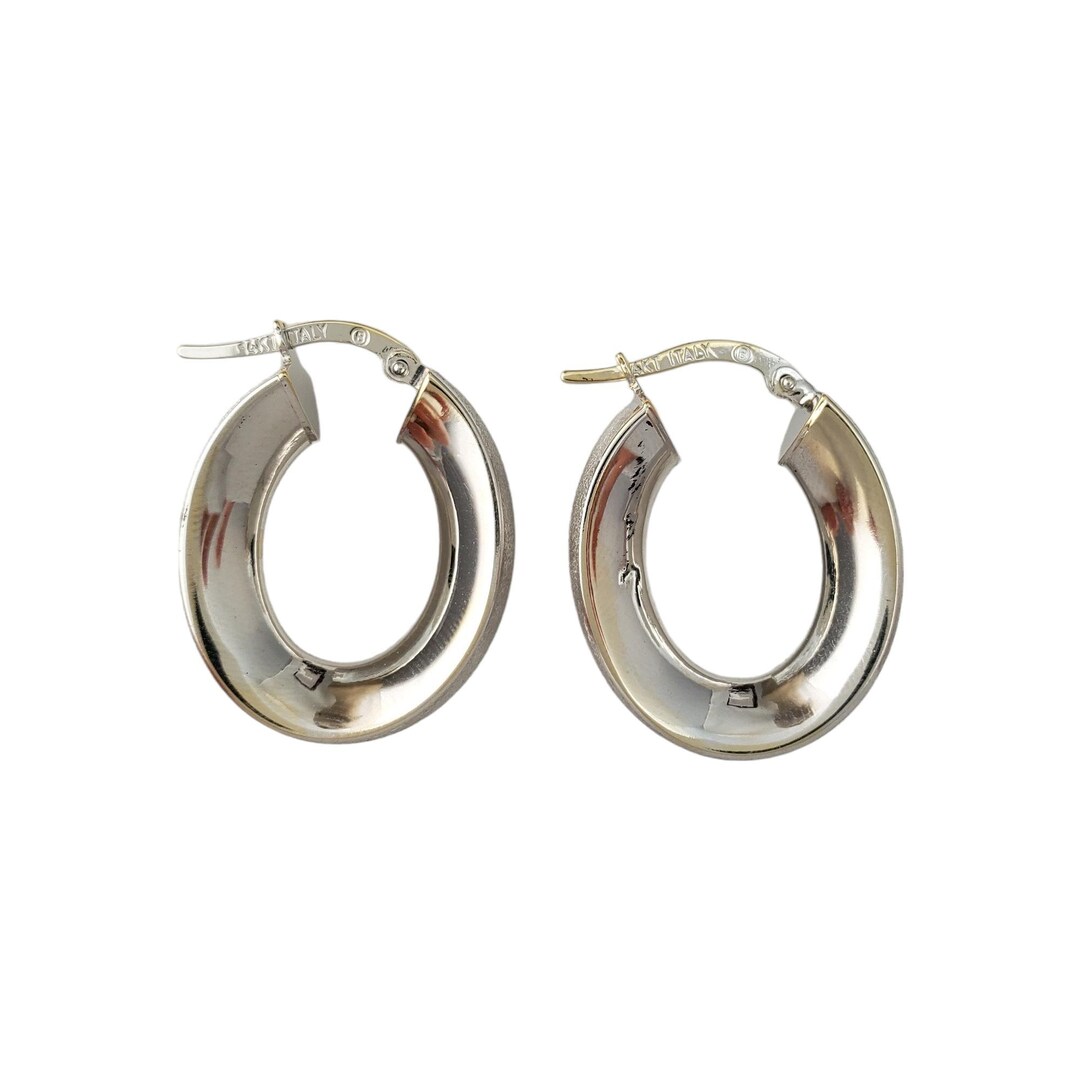 Vintage Gold Concave Circle Earrings