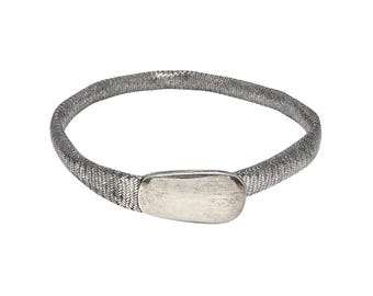 Angela Cummings Sterling Silver Herringbone Mesh Belt #22543 - Etsy