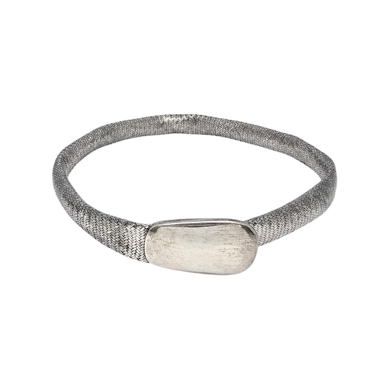 Angela Cummings Sterling Silver Herringbone Mesh Belt #22543 - Etsy