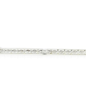 Vintage 14 Karat White Gold and Diamond Brooch/Pin #6967