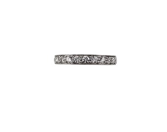 Platinum Diamond Eternity Band Ring Size 5.25 #25342