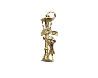 14k Bourbon Street and Canal Street Corner Sign Charm #25215