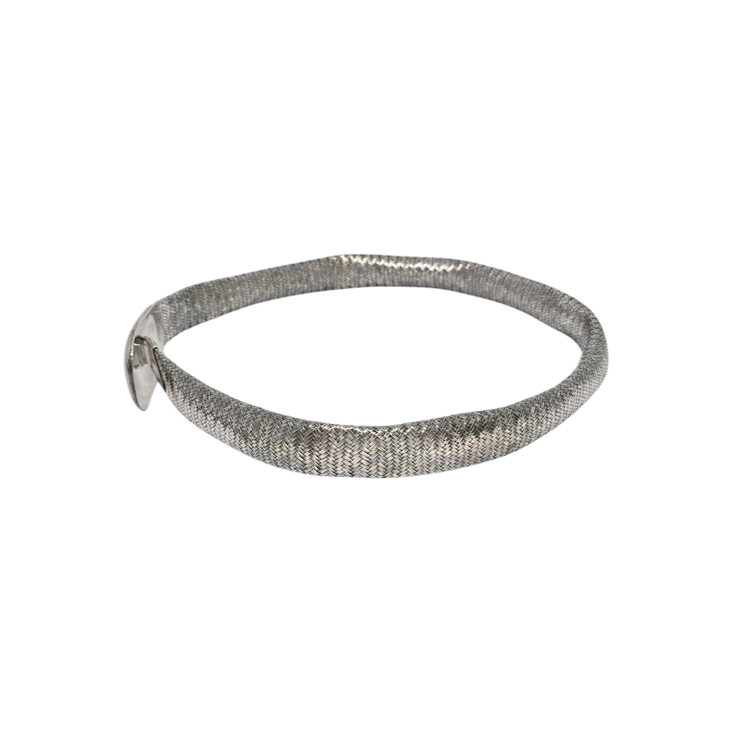 Angela Cummings Sterling Silver Herringbone Mesh Belt #22543 - Etsy