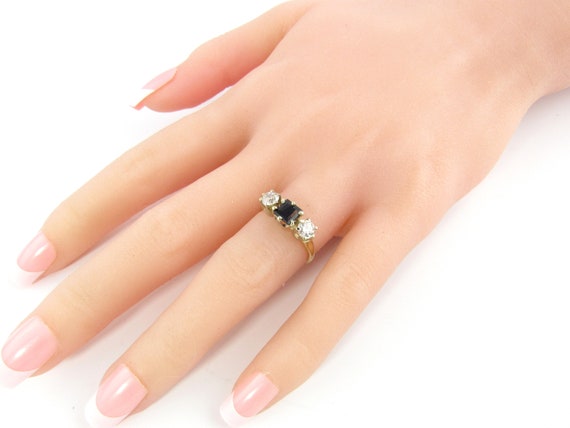 14 カラット イエロー ゴールド ラボ クリエイト サファイア