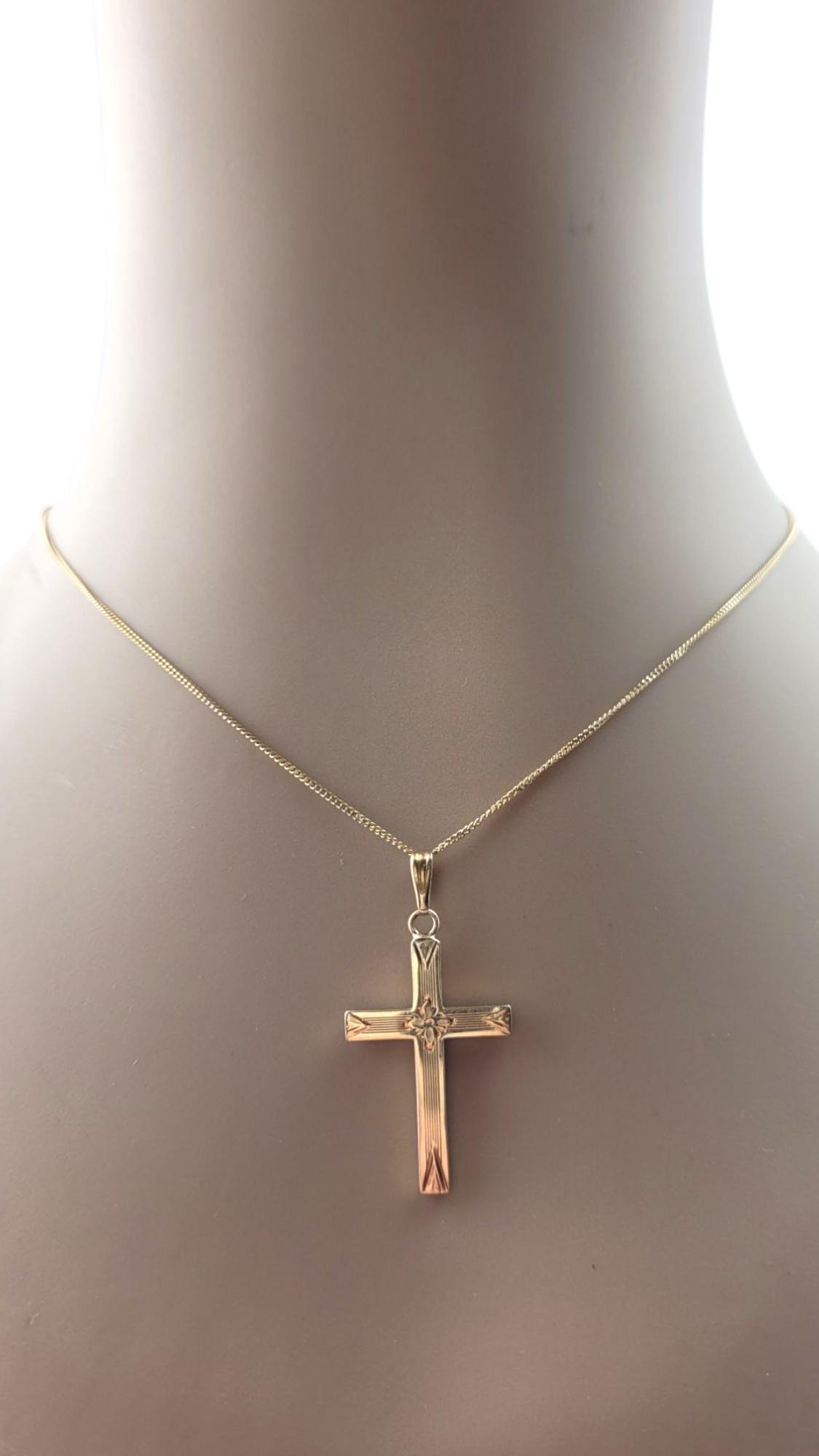 Esemco 14 Karat Yellow Gold Cross Pendant #21262 - Etsy