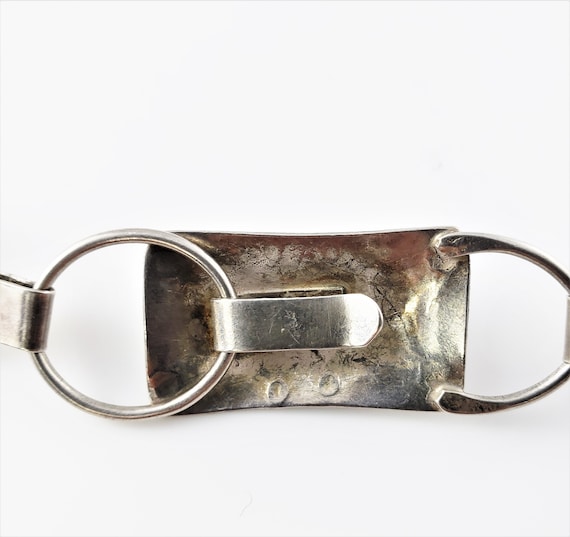 Vintage Native American Rectangle Conch Belt #7671 - image 4