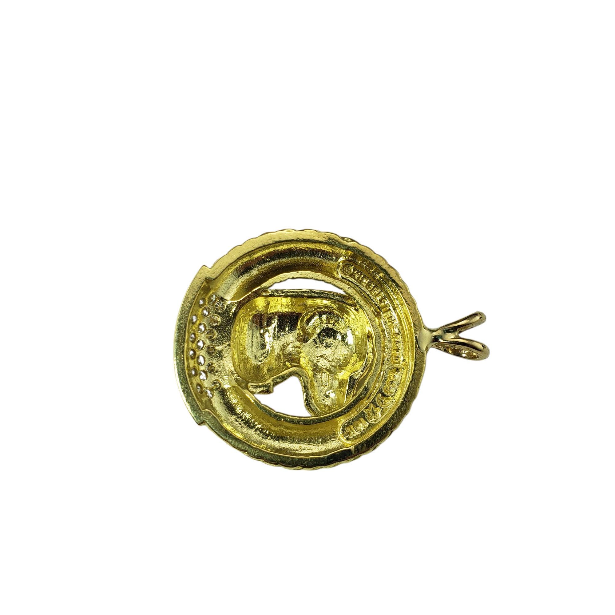 1989 Barry Kieselstein-cord 18k Yellow Gold Diamond Labrador Dog