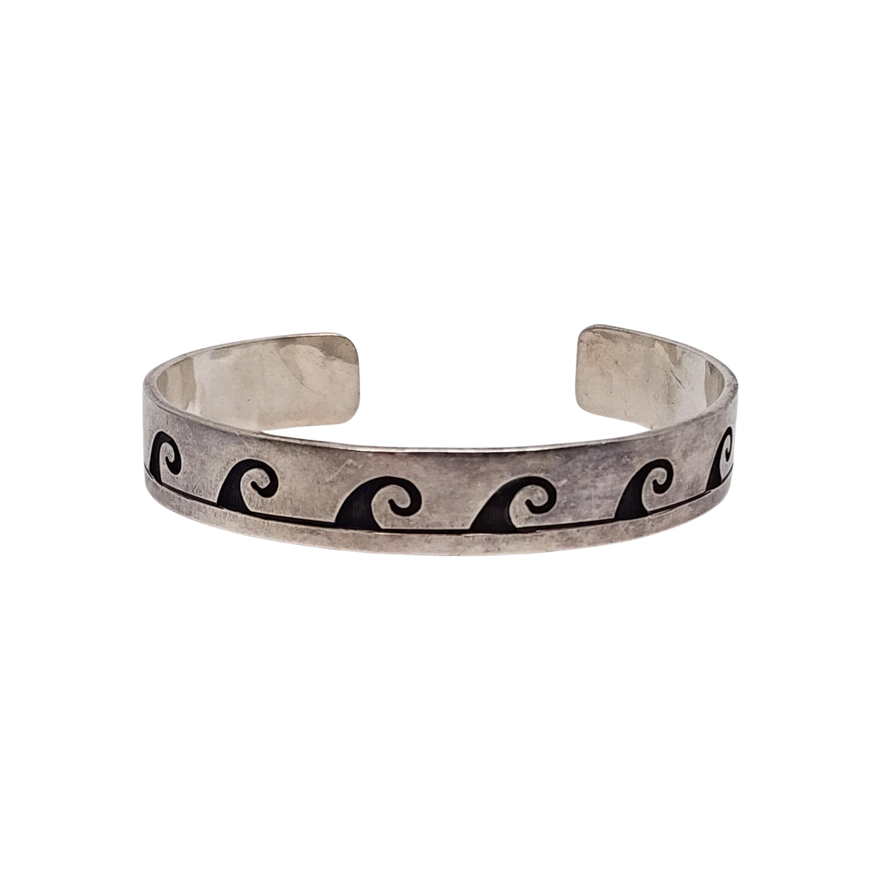 Sterling Silver Bracelet Wave Hopi - Etsy Sterling Silver Bracelet Wave Hopi - Etsy