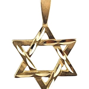 14 Karat Yellow Gold Star of David Pendant #19315