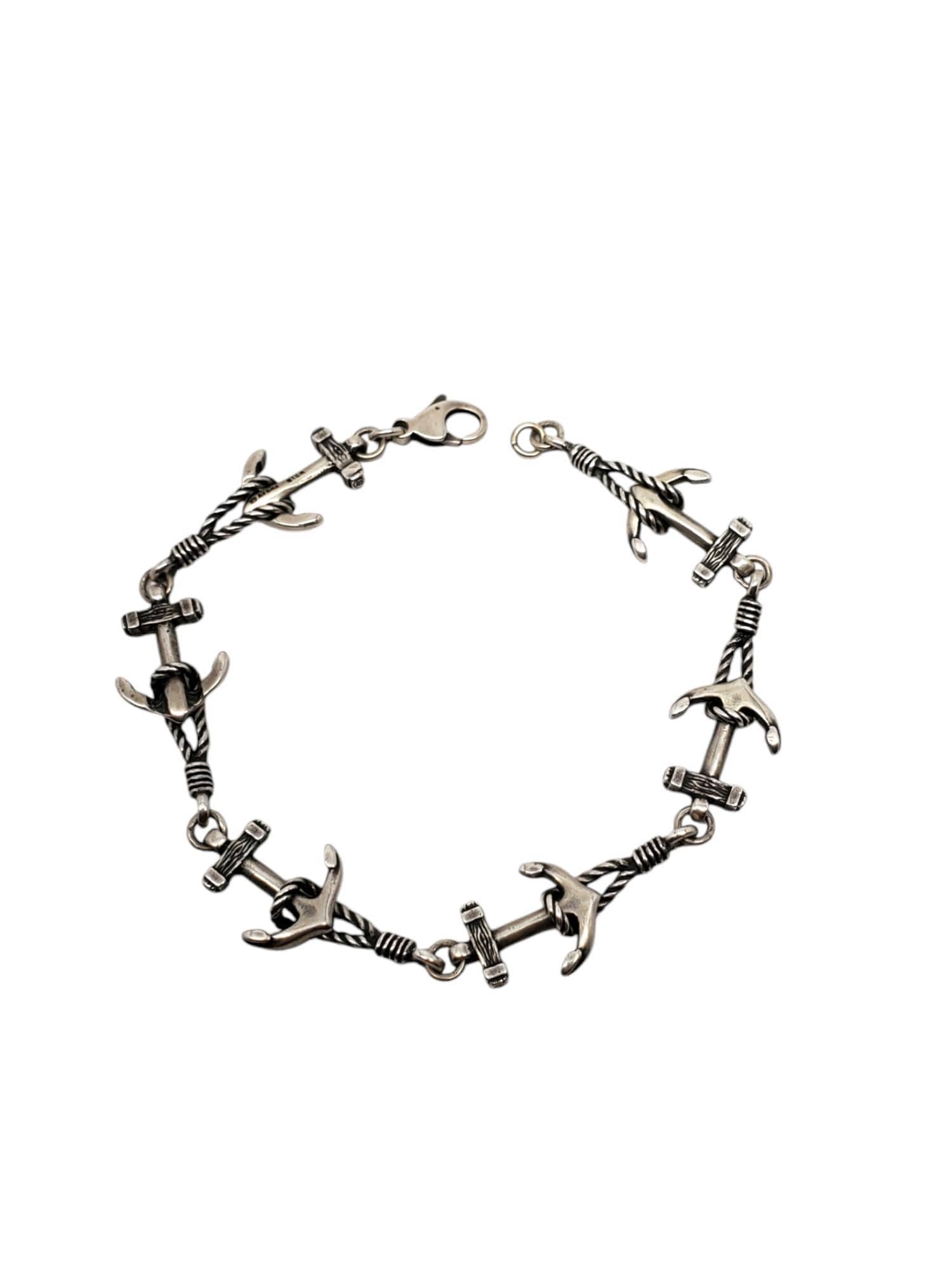 James Avery Sterling Silver Anchor Bracelet # 19657 - Etsy