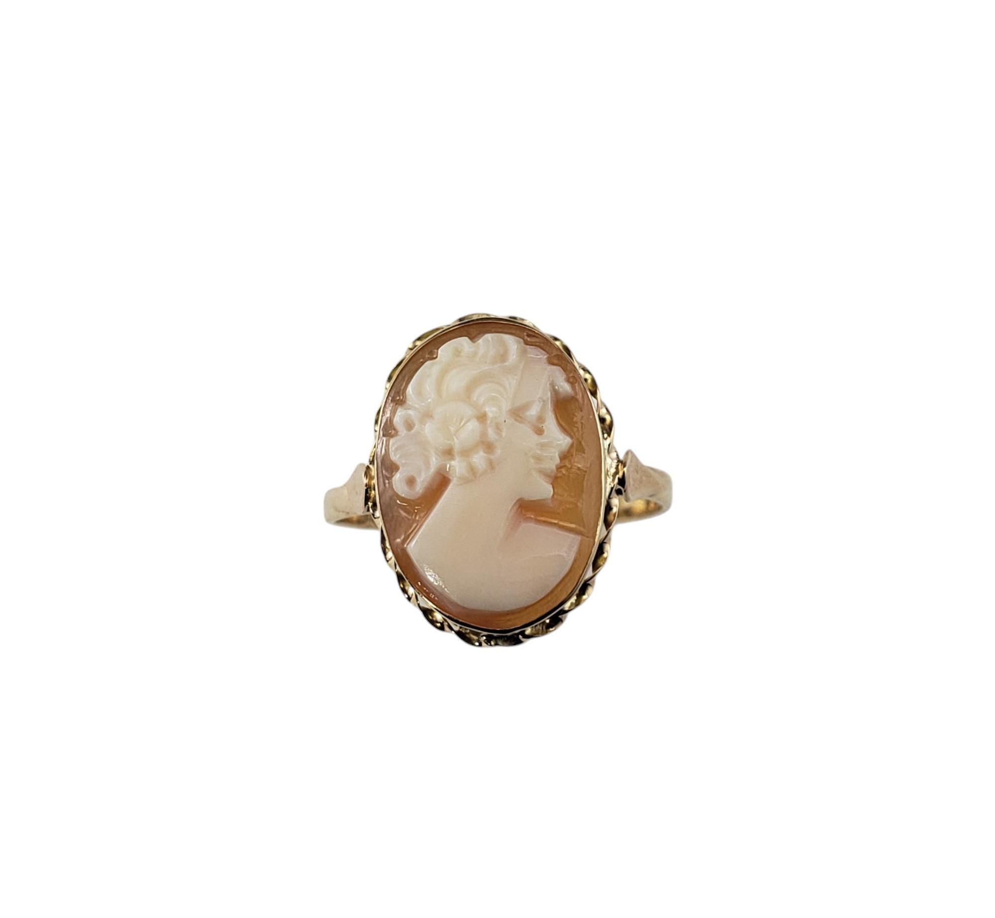 14 Karat Yellow Gold Cameo Ring Size 5.75 #20578 - Etsy