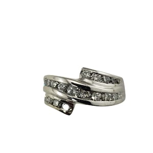Vintage 14 Karat White Gold and Diamond Ring Size 5.5