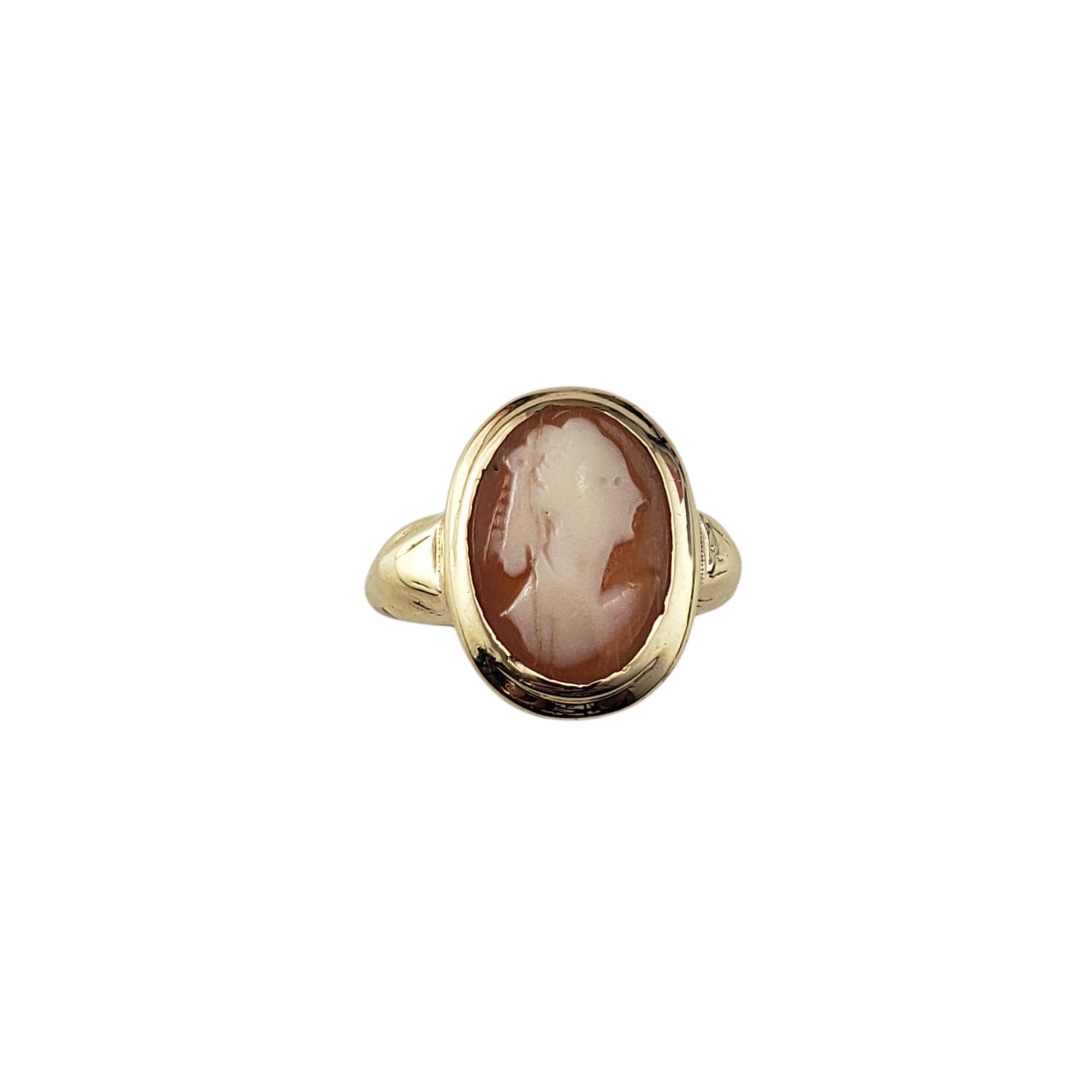 10 Karat Yellow Gold Cameo Ring Size 5.5 #21899 - Etsy