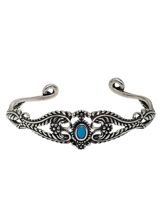 Carolyn Pollack Sterling Silver Turquoise Bracelet 7.5 main image 3