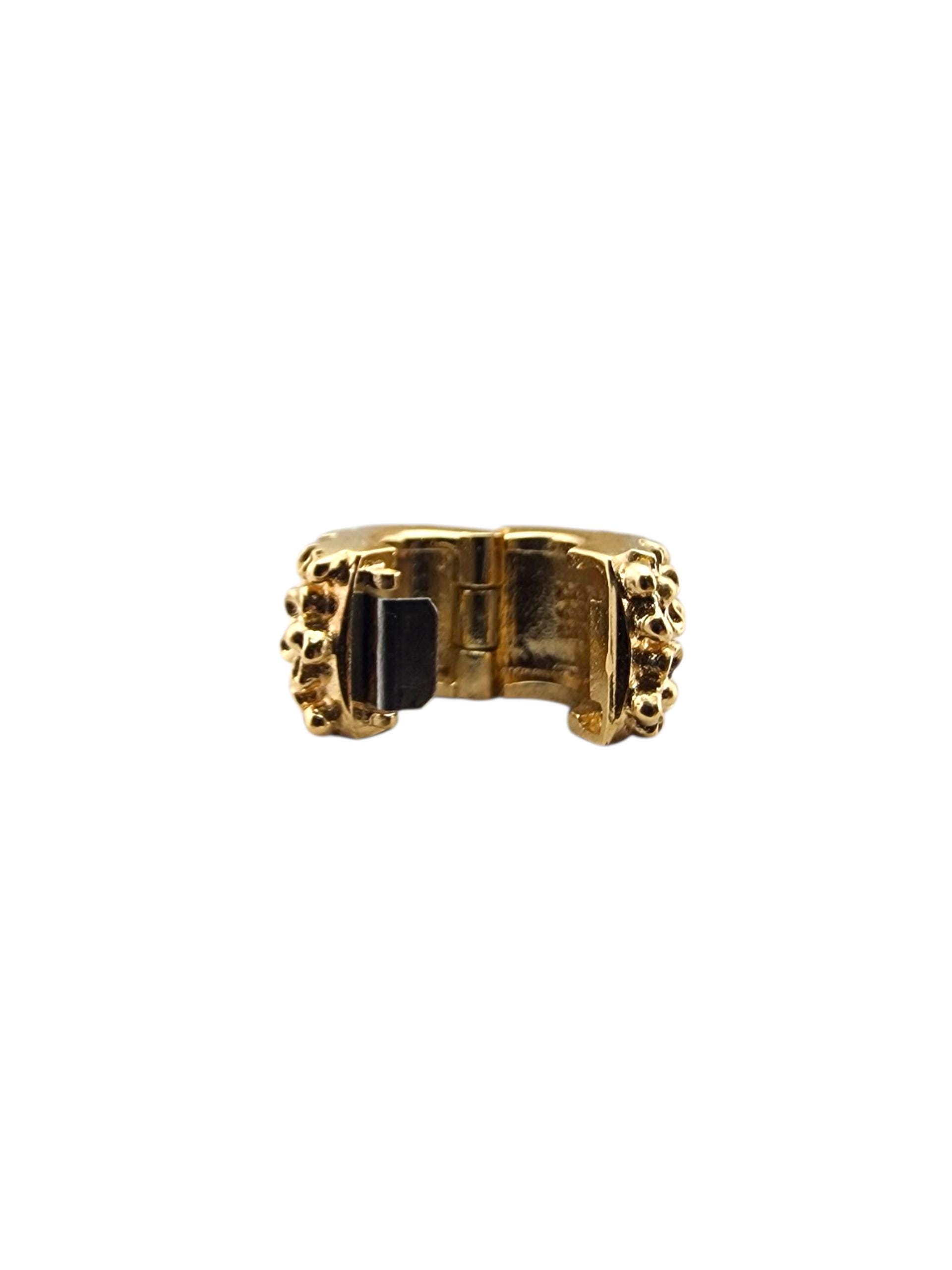 Pandora 14 Karat Yellow Gold Golden Flower Clip Bead 750507 #23382