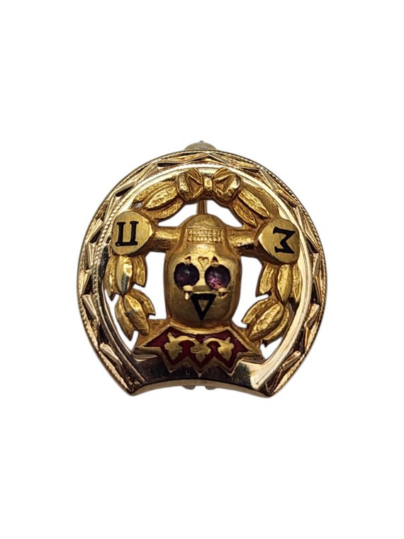 10k Yellow Gold Delta Sigma Pi Fraternity Pin #25708