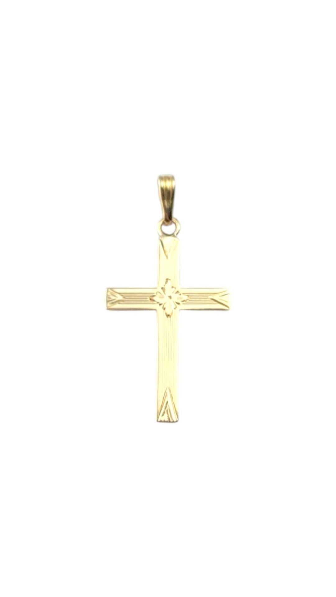 Esemco 14 Karat Yellow Gold Cross Pendant #21262 - Etsy