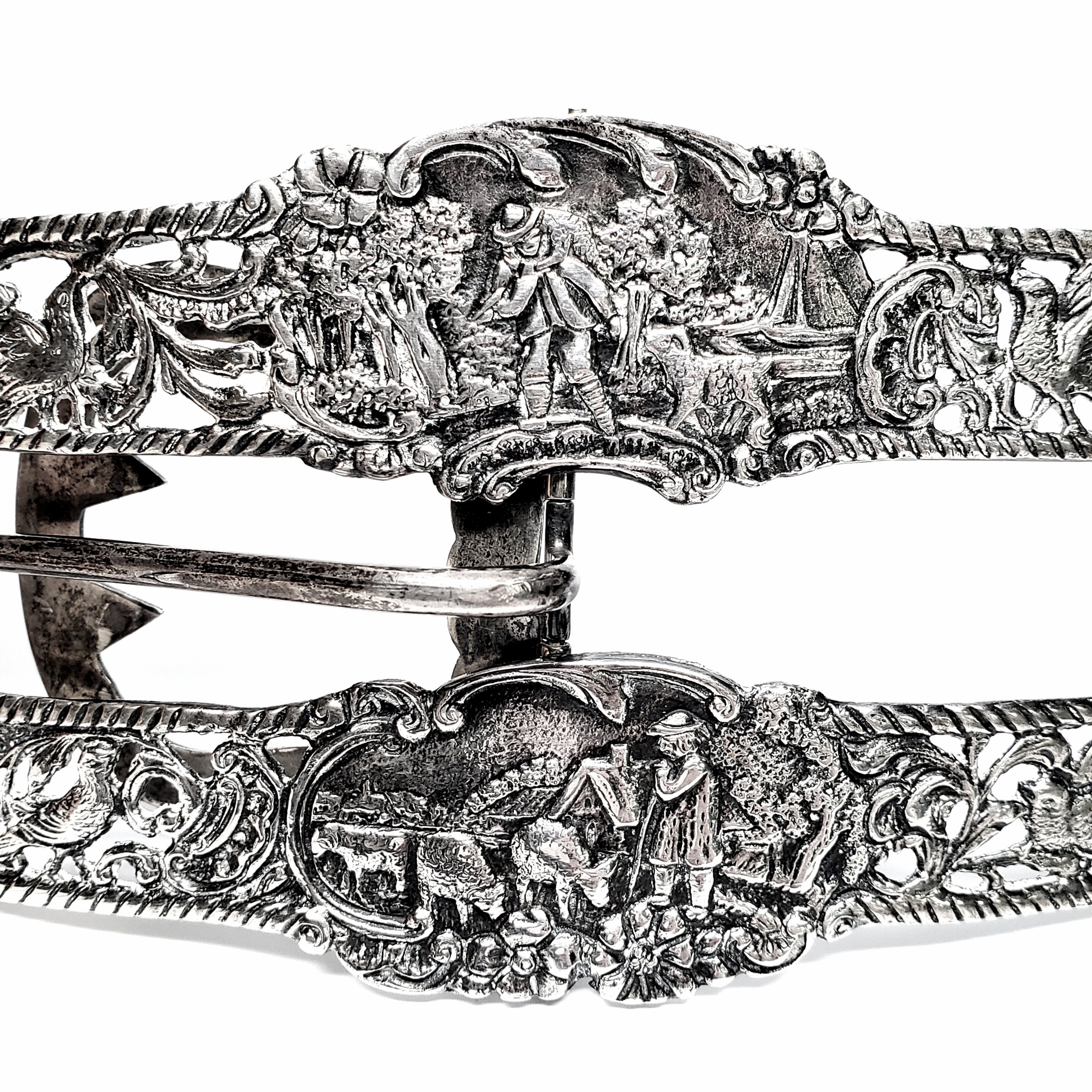 Vintage Shreve Crump & Low Sterling Silver Large Belt Buckle #6623 Antique Sterling Silver Sugar Caster Shreve Crump & Low Co  main image 3