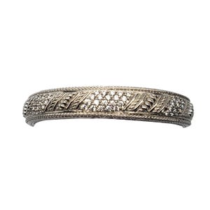 Judith Ripka Sterling Silber Cz Klapparmband #18716