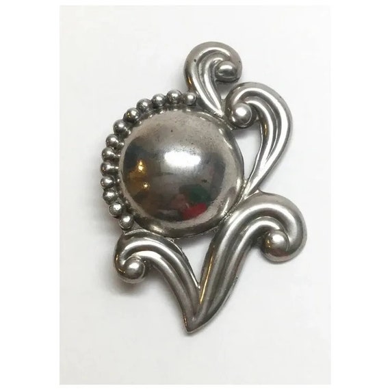 * vintage brooch ୨୧ *✵ ヴィンテージ ブローチ (f) FREE SHIPPING- Vintage Sterling Taxco Mexico Sterling Silver