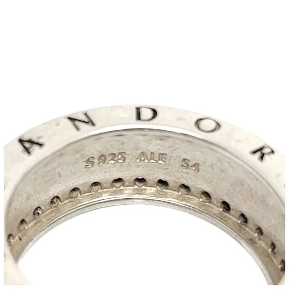 Pandora Sterling Silver Cz Forever Ring 190962cz Size 54