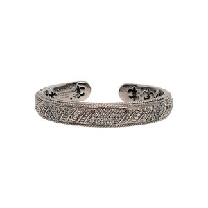 Judith Ripka Sterling Silber CZ Diamonique Klapp-Armband #12156