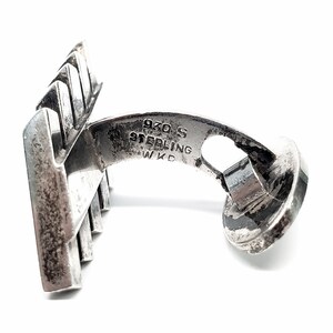 Pince à Cravate Vintage En Argent Sterling - Signée WKR & HERMANN - Danemark Années 1930 - Neuf Sans Boîte