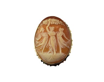 18K カメオ 楽天市場】【限定1点】 K18 イエローゴールド メノウ カメオ