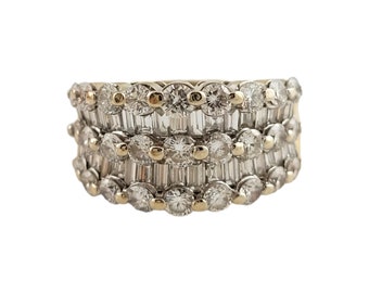 Vintage 18 Karat Yellow Gold Diamond Ring Size 5.25 #13926