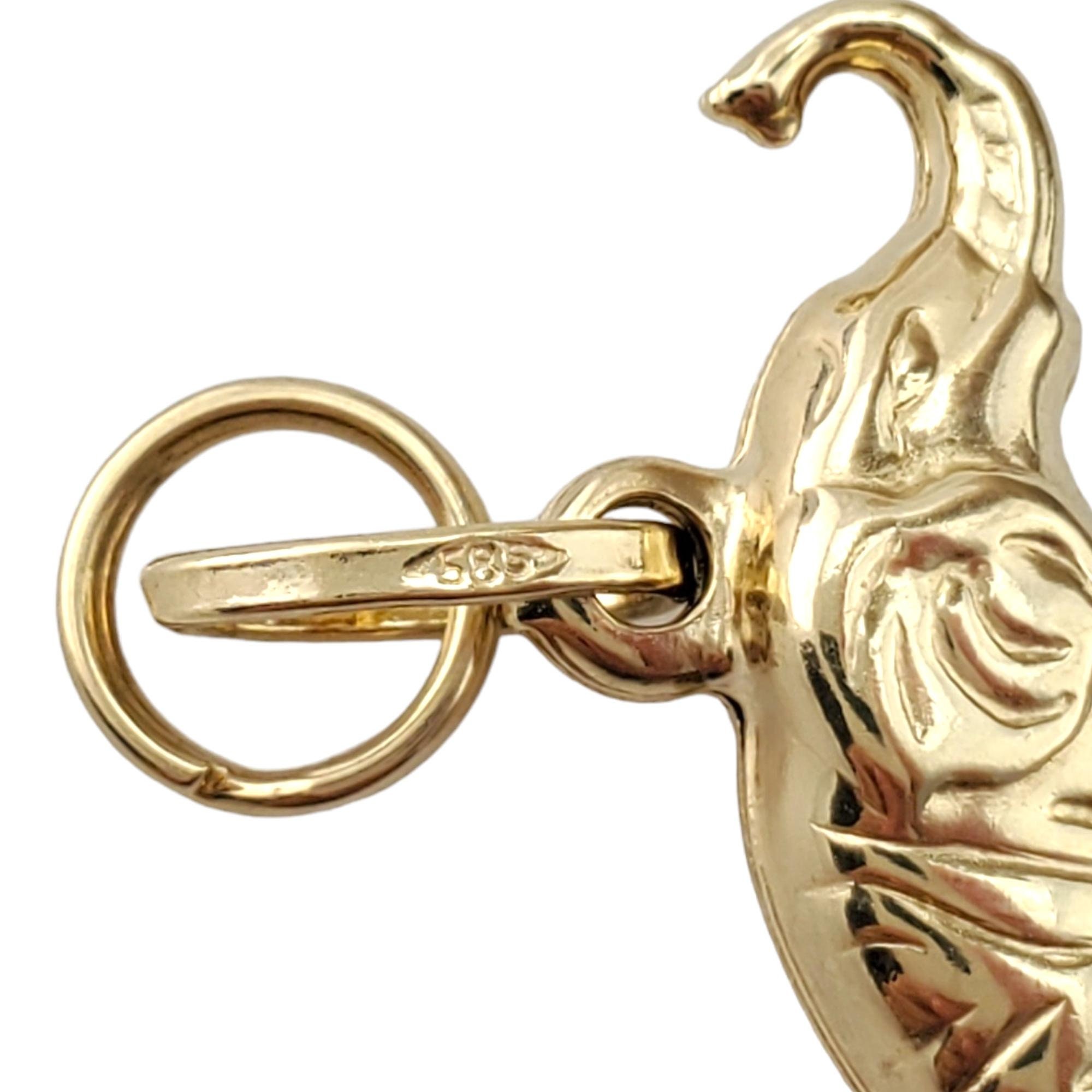 MARK POGUE,AOR,CCM,JOHN ELEFANTE,メロハー 14k Yellow Gold Elephant Charm #17440 - Etsy Canada