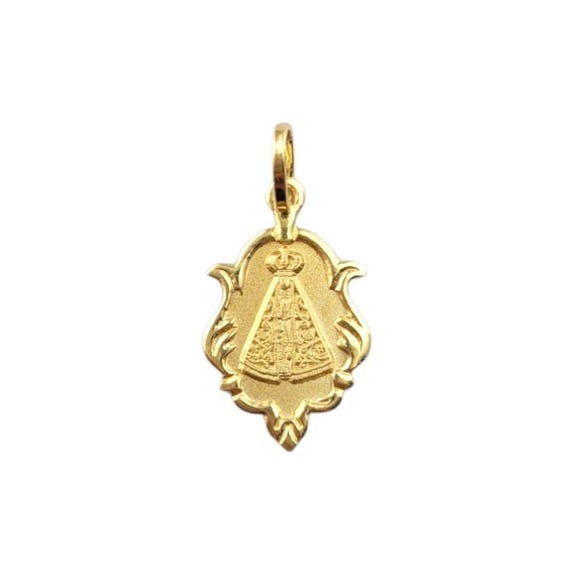 18 Karat Yellow Gold Our Lady of Guadalupe Pendant #2… - Gem