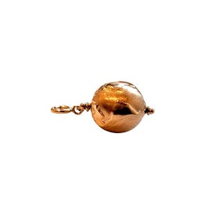 14k Yellow Gold World Globe Charm #21060