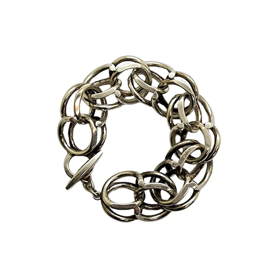 Randers Silversmith デンマークシルバー Randers Denmark Sterling Silver Heavy Link Bracelet #12532