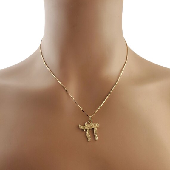 ★ chai⭐︎　★ Chai Necklace / 14k Gold Chai Charm Necklace / - Etsy Canada