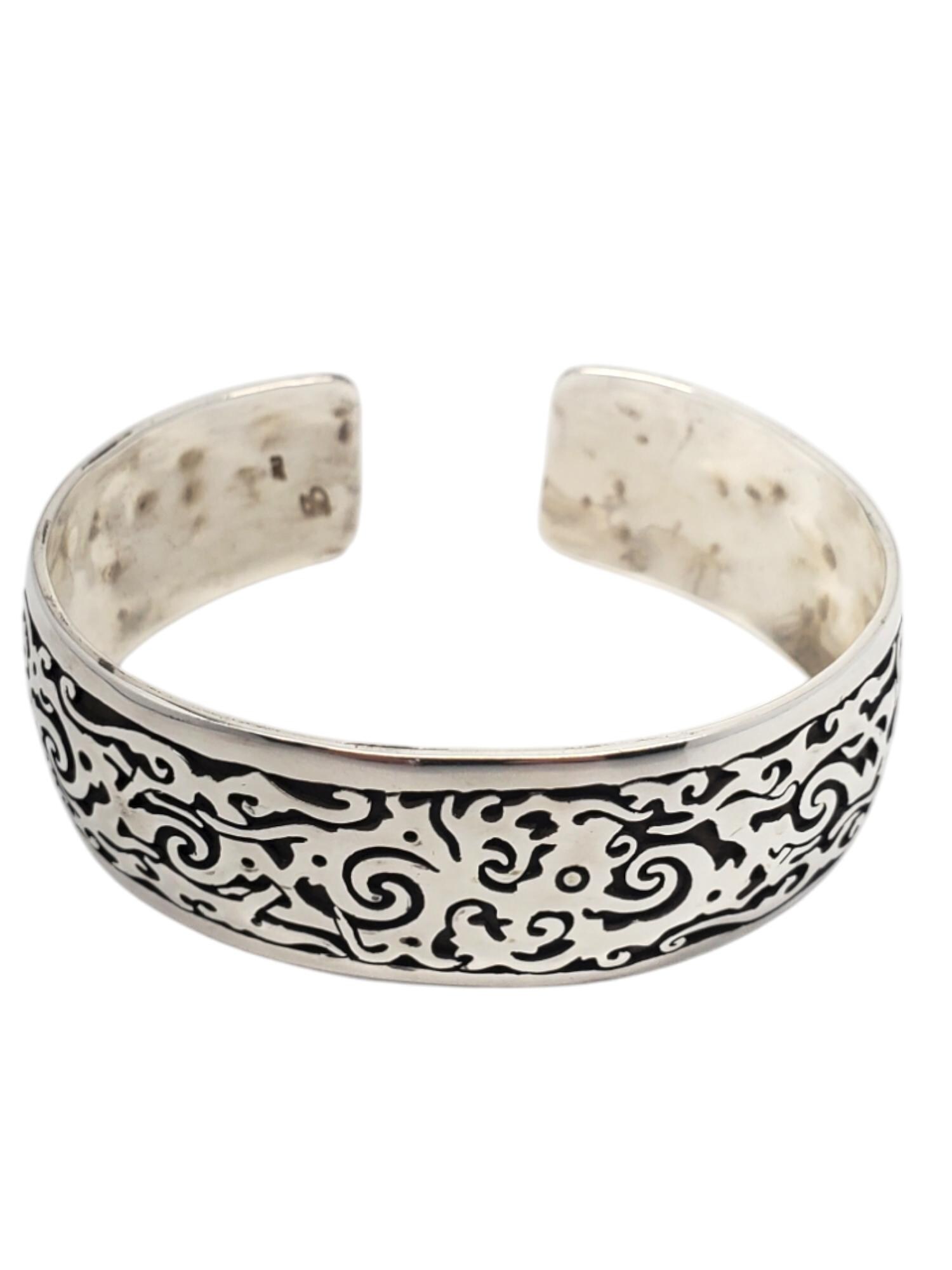 Silver Filigree Cutout Cuff Bracelet - Women Accessories EXCLUSIVELY OURS! Sterling Silver Filigree Cuff Bracelet  main image 4