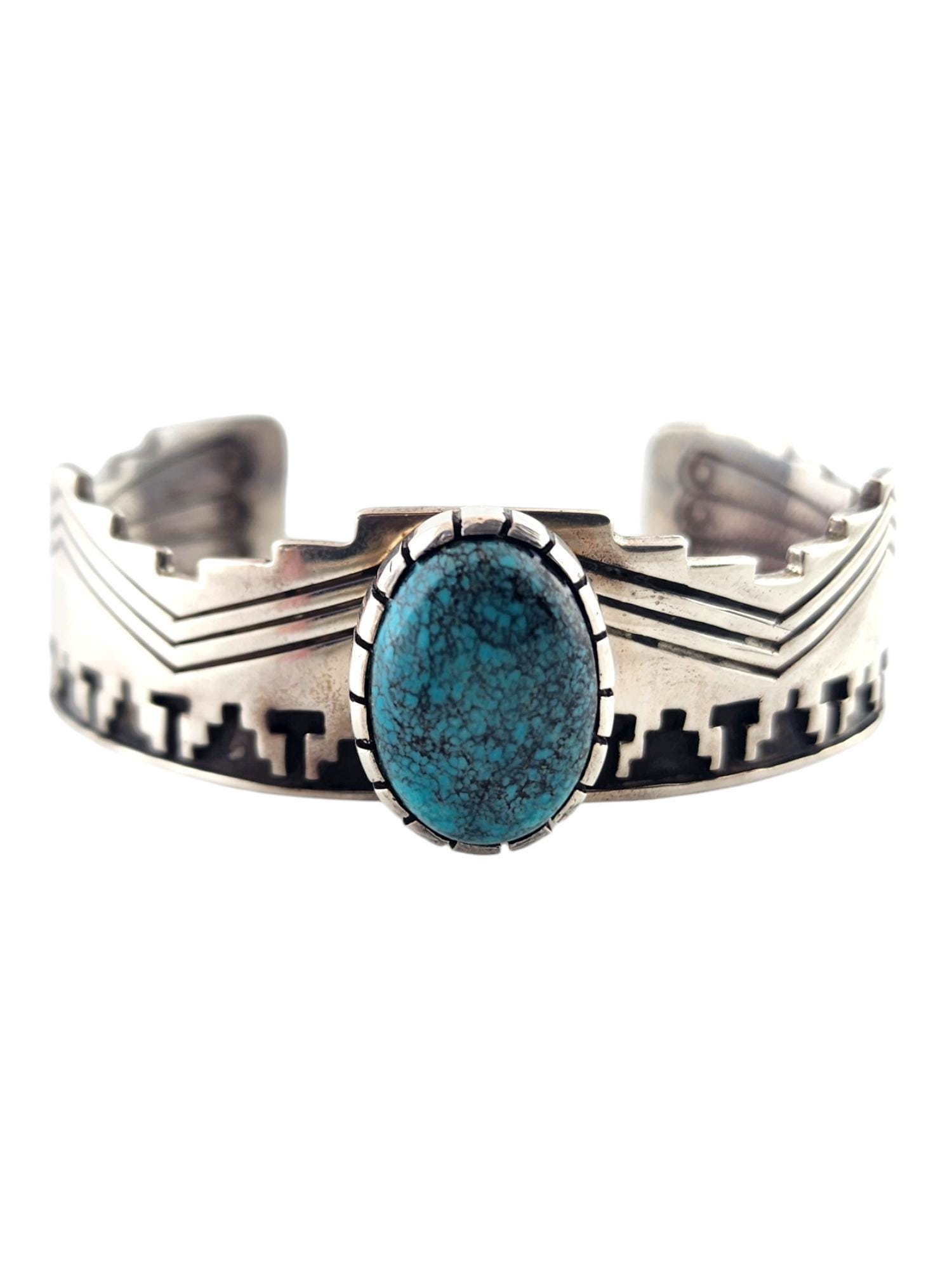 Rosebush Thorn Vintage Native American Navajo Towering Sterling Silver Bracelet Old Rosebush Thorn Vintage Native American Navajo Towering Sterling Silver Bracelet Old