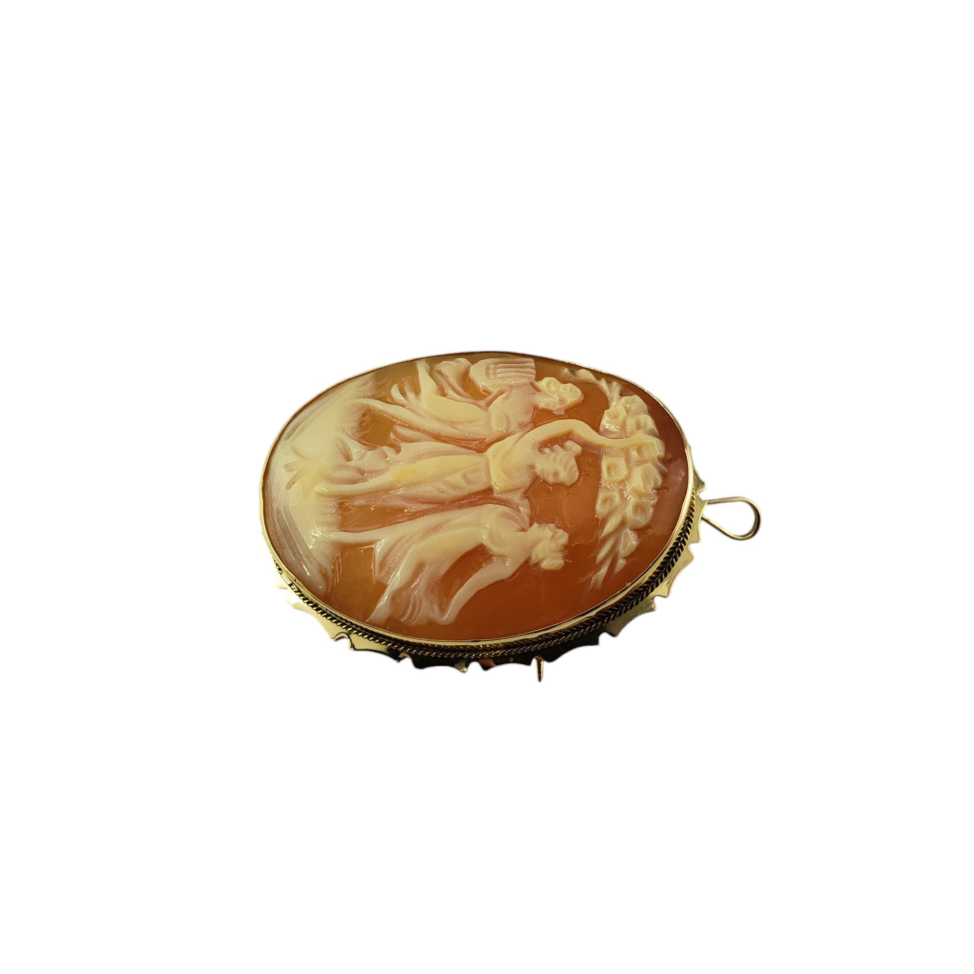 18K カメオ 楽天市場】【限定1点】 K18 イエローゴールド メノウ カメオ
