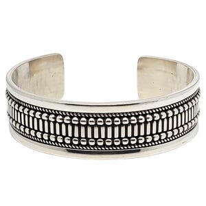 Ron Y Sterling Silver Navjo Geometric Cuff Bracelet #22439 - Etsy