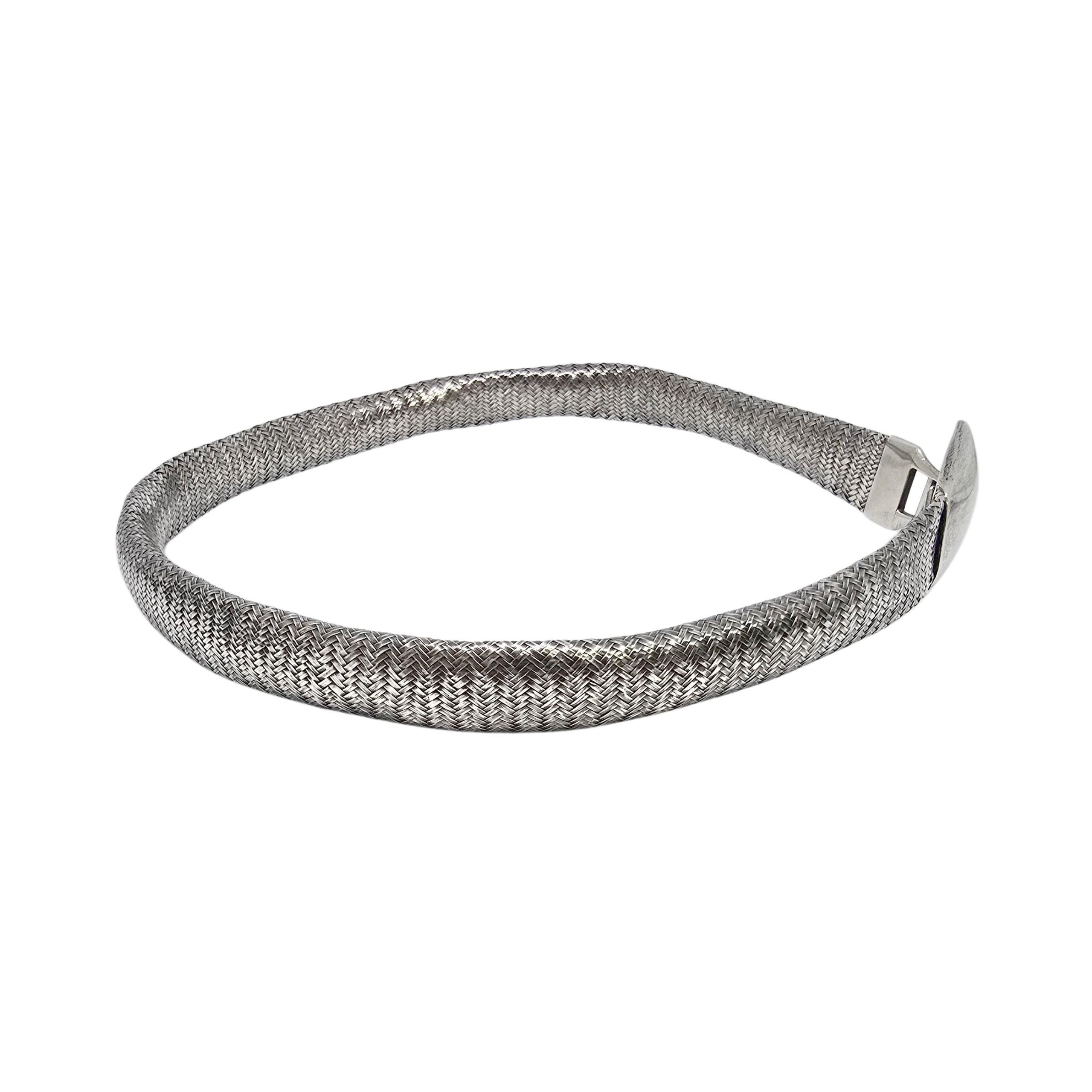 Angela Cummings Sterling Silver Herringbone Mesh Belt #22543 - Etsy