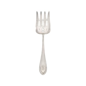 Dominick & Haff JE Caldwell Priscilla Sterling Silver Serving Fork W/Mono #15600