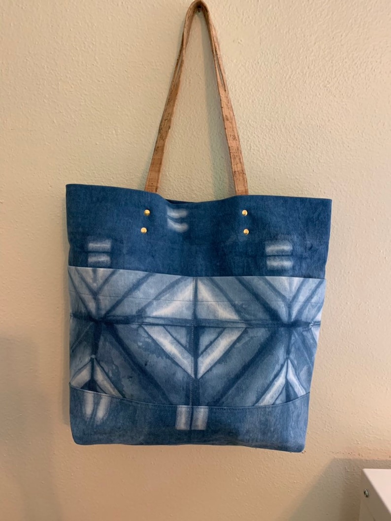 Five Pocket Shibori Tote Bag