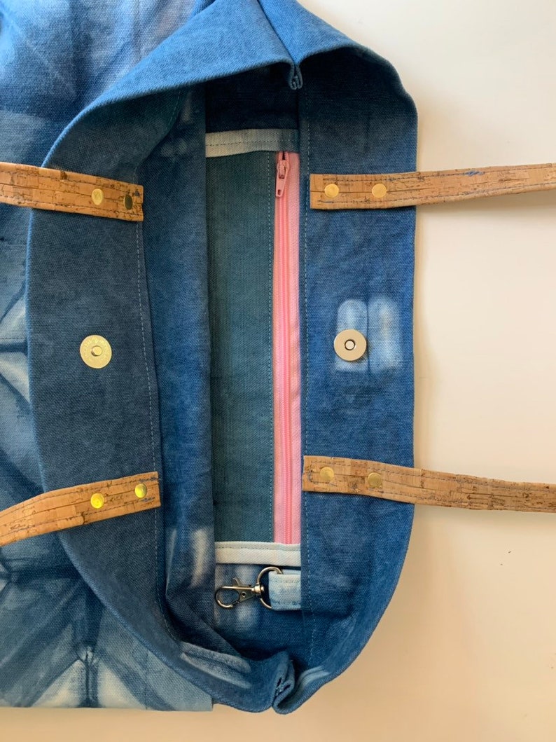 Five Pocket Shibori Tote Bag