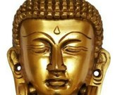 Budha brass door knocker, good details